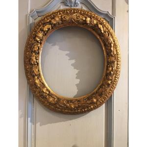 17th Century Carved And Gilded Oak Frame