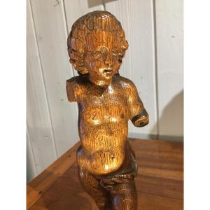 Wooden Sculpture Of A Child Jesus, Late 17th Century