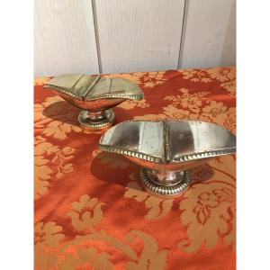 Pair Of 18th-century Silver-plated Incense Boats