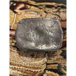 18th Century Pewter Snuffbox