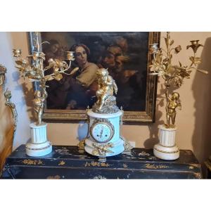 Louis XVI Bronze And Marble Fireplace Trim