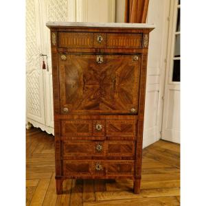 Jean Demoulin, Secretary In Louis XVI Marquetry 