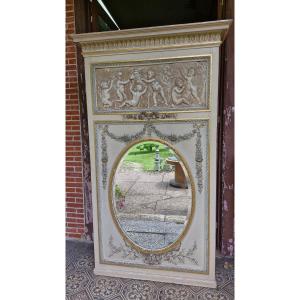 Louis XVI Style Trumeau Decor Cherubs