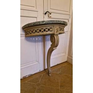 Louis XVI Gilded Lacquered Wood Console