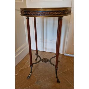 Napoleon III Bronze Pedestal Table