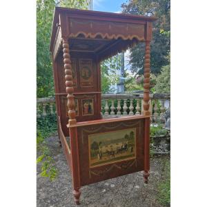 Painted Fir Canopy Bed