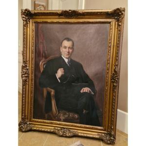 Portrait Of A Man, Oil On Canvas