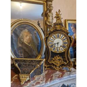 Louis XV Period Marquetry Cartel Clock