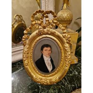 Portrait Of A Man, Louis XVI Style Gilt Frame 