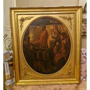 According To Lenain, The Forge, Oil On Canvas, Miss Heurtier