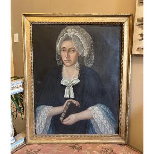 Portrait Of A Woman In An 18th-century Lace Dress 