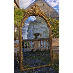 Napoleon III Period Mirror In Gilded Jois