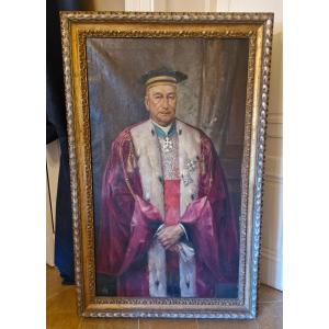 Portrait Of A Religious, Framed Oil On Canvas