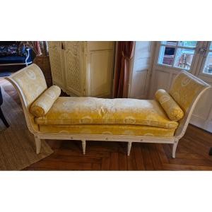 Resting Bed In Lacquered Wood 19th Century