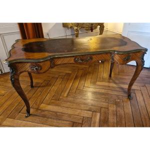 Louis XV Style Marquetry Flat Desk