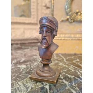 Bronze Sculpture Of A Warrior Bust