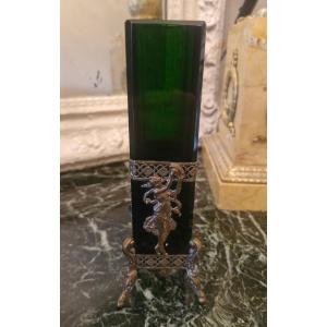 Crystal Vase, Bronze Mounting