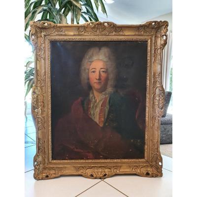 XVIIIth S, Portrait Of A Man, Period Frame