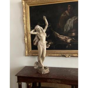 Therese Peltier. Sculpt & F Goldscheider. The Terracotta Spring. Art Nouveau. H 114