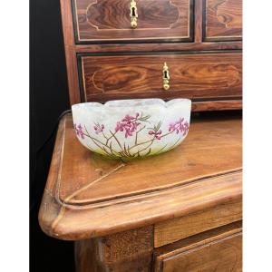 Daum Nancy Polylobed Bowl. “pretty Wood” D15cm H 6.3cm