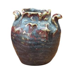 Adrien Dalpayrat. Organic Vase, 1893-1906, Glazed Stoneware, H 7.4 Cm