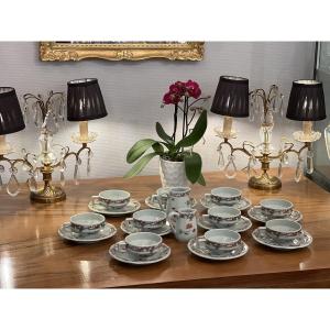 Limoges Porcelain / Art Deco The Cafe Service For 10 People