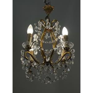 Ref118/ Crystal Pendant Chandelier, 4 Lights 