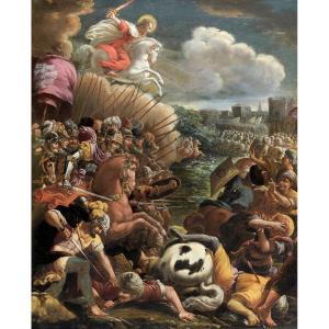 Belisario Corenzio (1558-1646) And Workshop - Saint Jacques Bullfighter At The Battle Of Clavijo