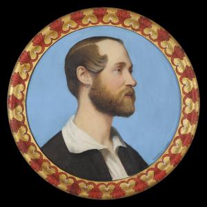 Romain Cazes (1808-1885) Portrait Of A Young Man