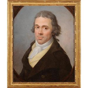 Jean François Marie Bellier (1745-1836) Portrait Of A Man