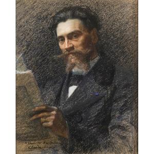 Claude Firmin (1864-1944) Portrait Of The Industrialist And Patron Arthur Fontaine, Avignon