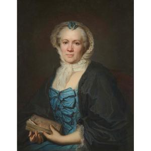 Louis-eugène Coëdes (1810-1905) Portrait Of A Woman With A Book - La Caze Louvre