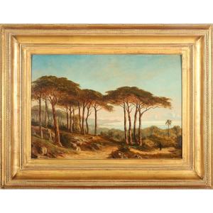 Antoine-claude Ponthus-cinier (1812-1885) Mediterranean Shoreline