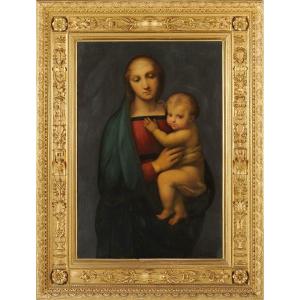 Luigi Bardi (c.1800-c.1880) Virgin And Child After Raphael