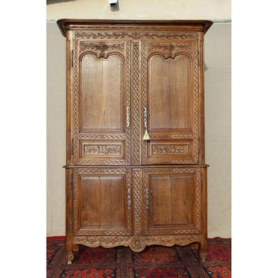 Buffet 2 Corps Normand In Oak, Period XIX.