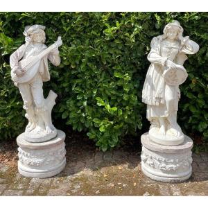 Pair Of Garden Statues