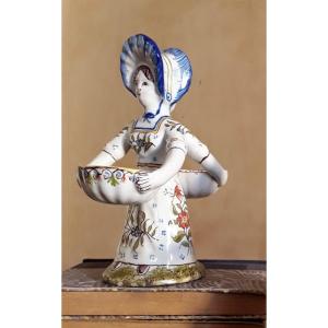 Double Earthenware Salt Shaker.