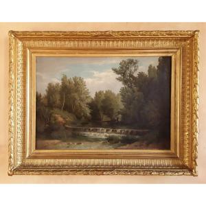 The Castelnau Le Lez Waterfall By V. Node.