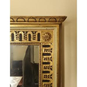 Neo Classic Mirror In Gilded Wood. 