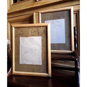 Two Drawings By Jean Pierre Formica.