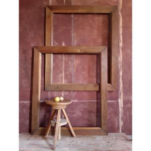 Important Pair Of Natural Wood Frames.