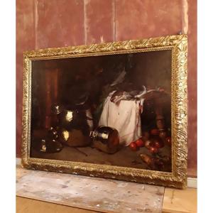 Important Still Life By Jules Alexandre Grün.