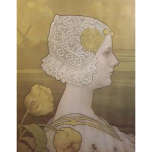 Portrait Of Wilhelmina By Paul Berthon.