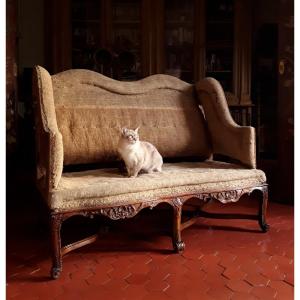 Regency Period Sofa With Cheeks.