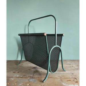 Vintage Magazine Rack. Mathieu Matégot.