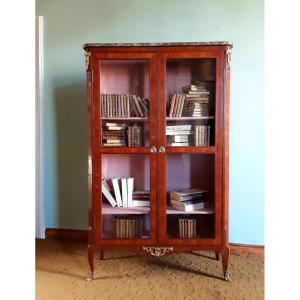 Louis XVI Period Bookcase. Stamped Lapie. 