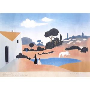 Large Silkscreen Print. Jean Hugo And Constant Idoux.