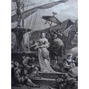 Large 18th Century Engraving. 