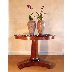 Empire Period Pedestal In Walnut.
