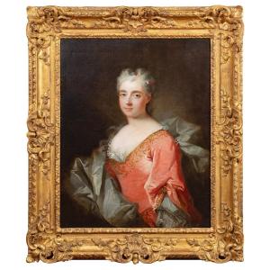Portrait Of A Young Lady By Robert Le Vrac Tournieres (1667-1752), Circa 1725